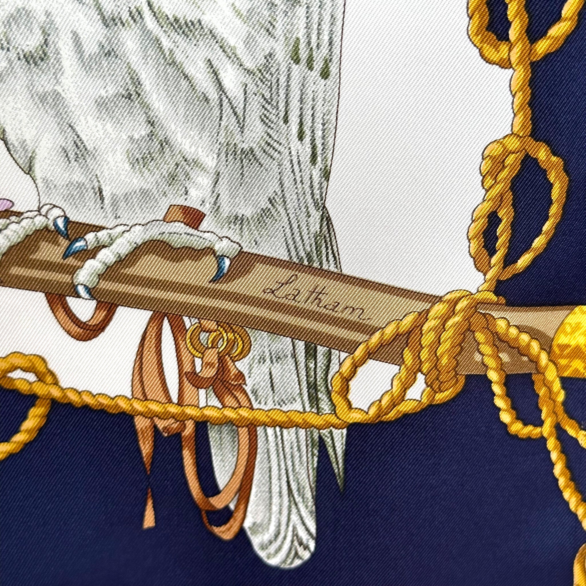 Les oiseaux du Roy - FOULARD HERMES 90 CM