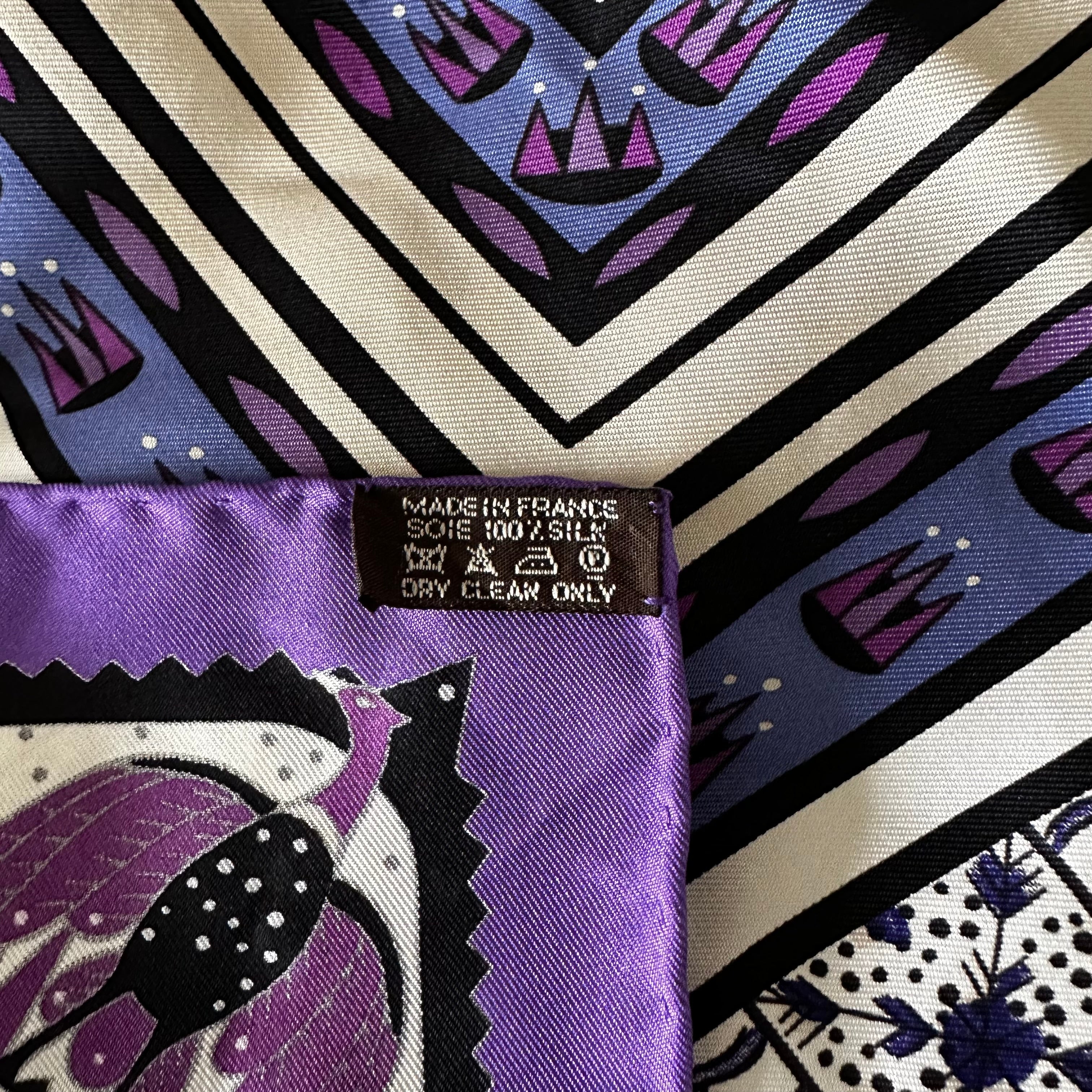 Ors bleus d'Afrique - FOULARD HERMES 90 CM