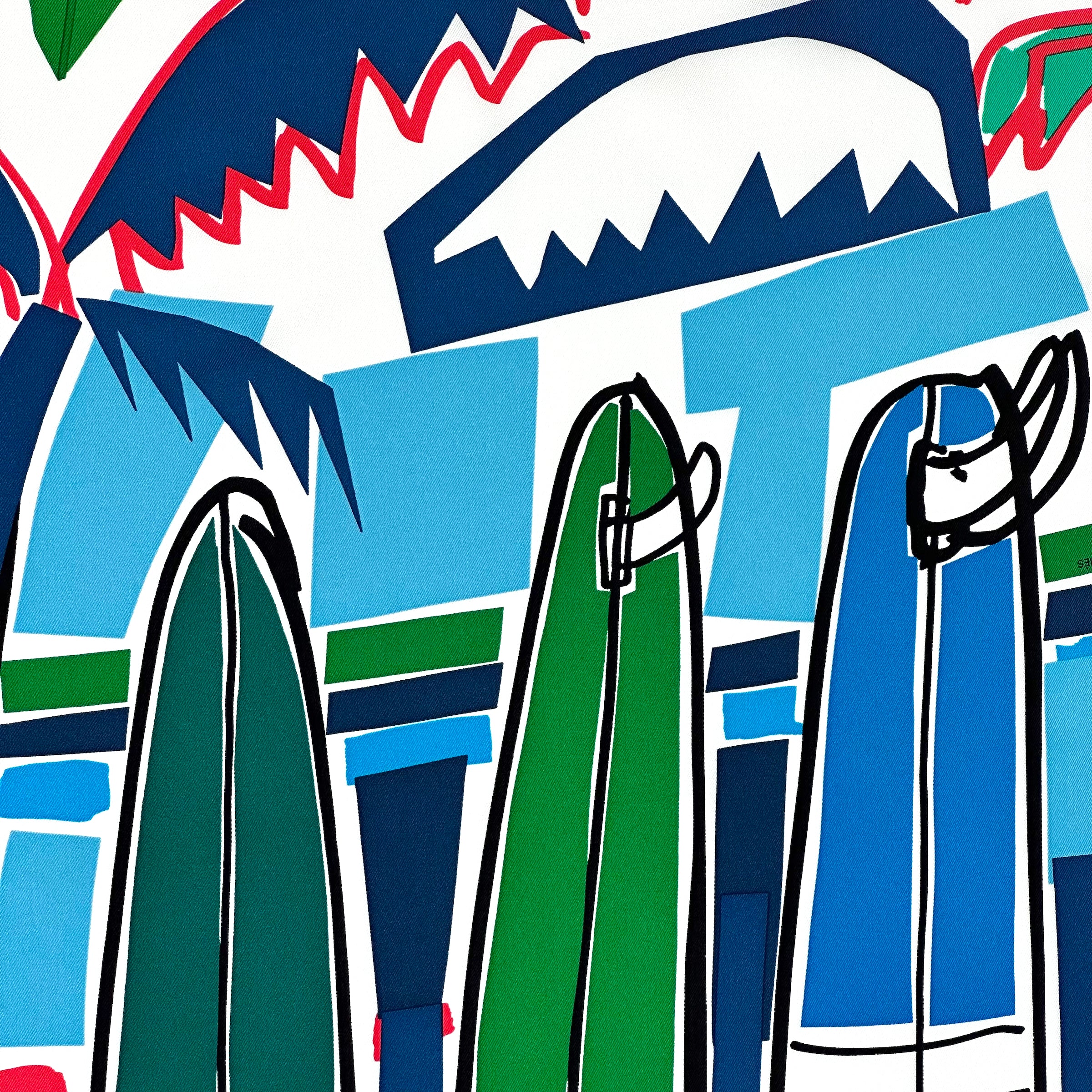 Sea, Surf & Fun - FOULARD HERMES 90 CM