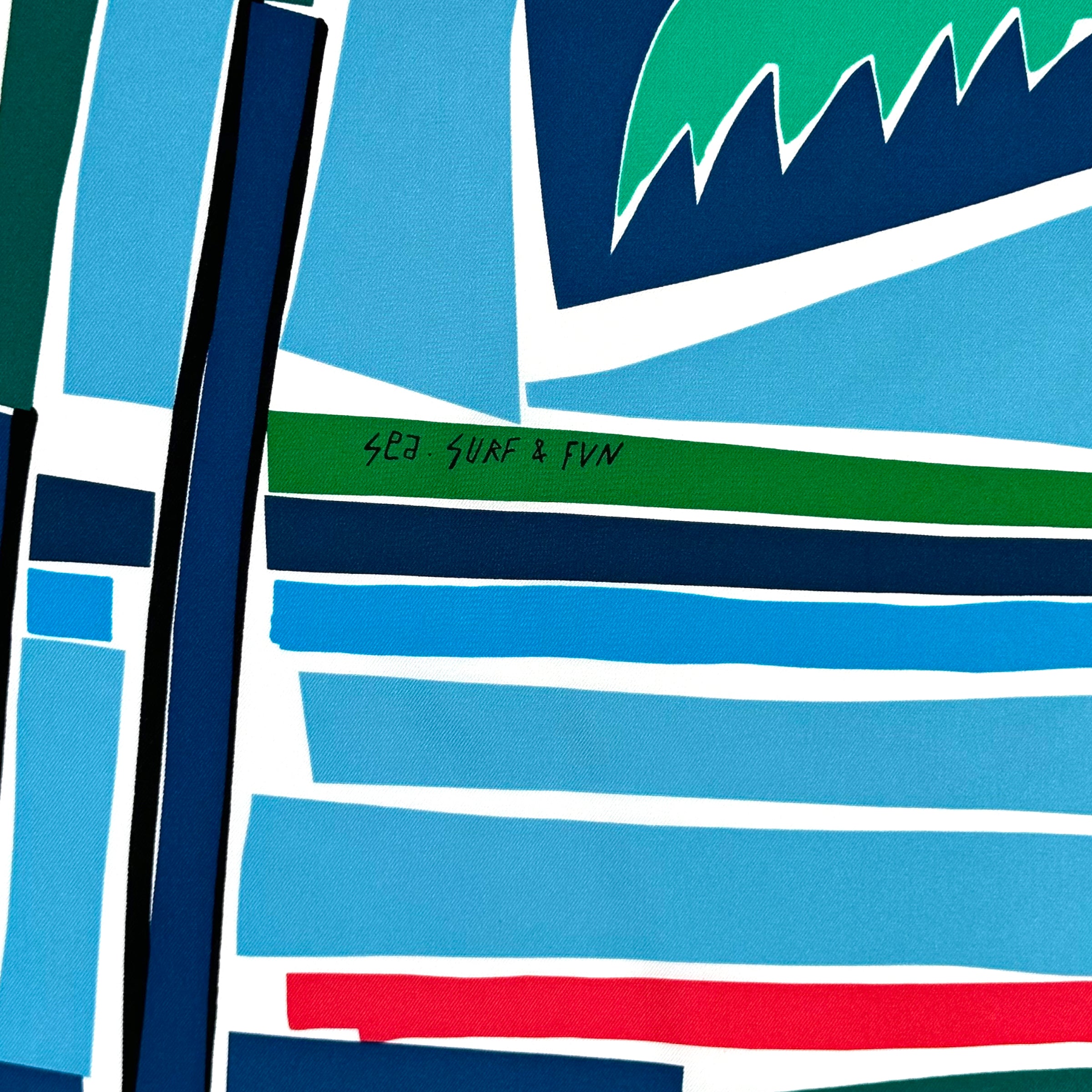 Sea, Surf & Fun - FOULARD HERMES 90 CM