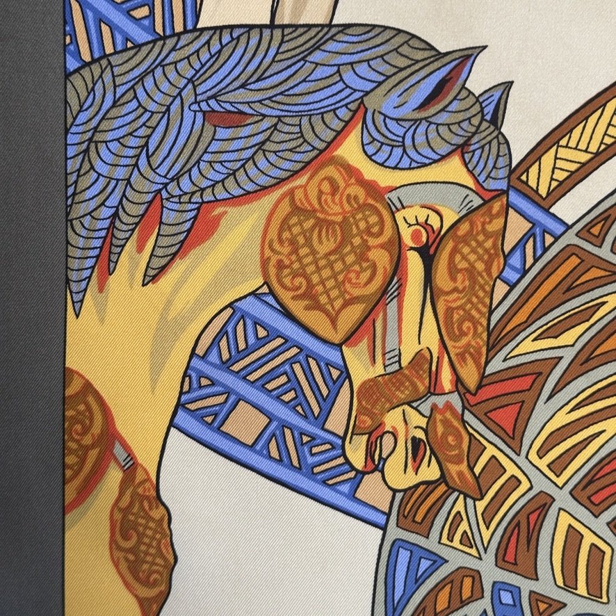 détail du dessin tete de cheval