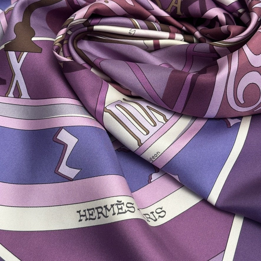 foulard hermes camaieu de violet