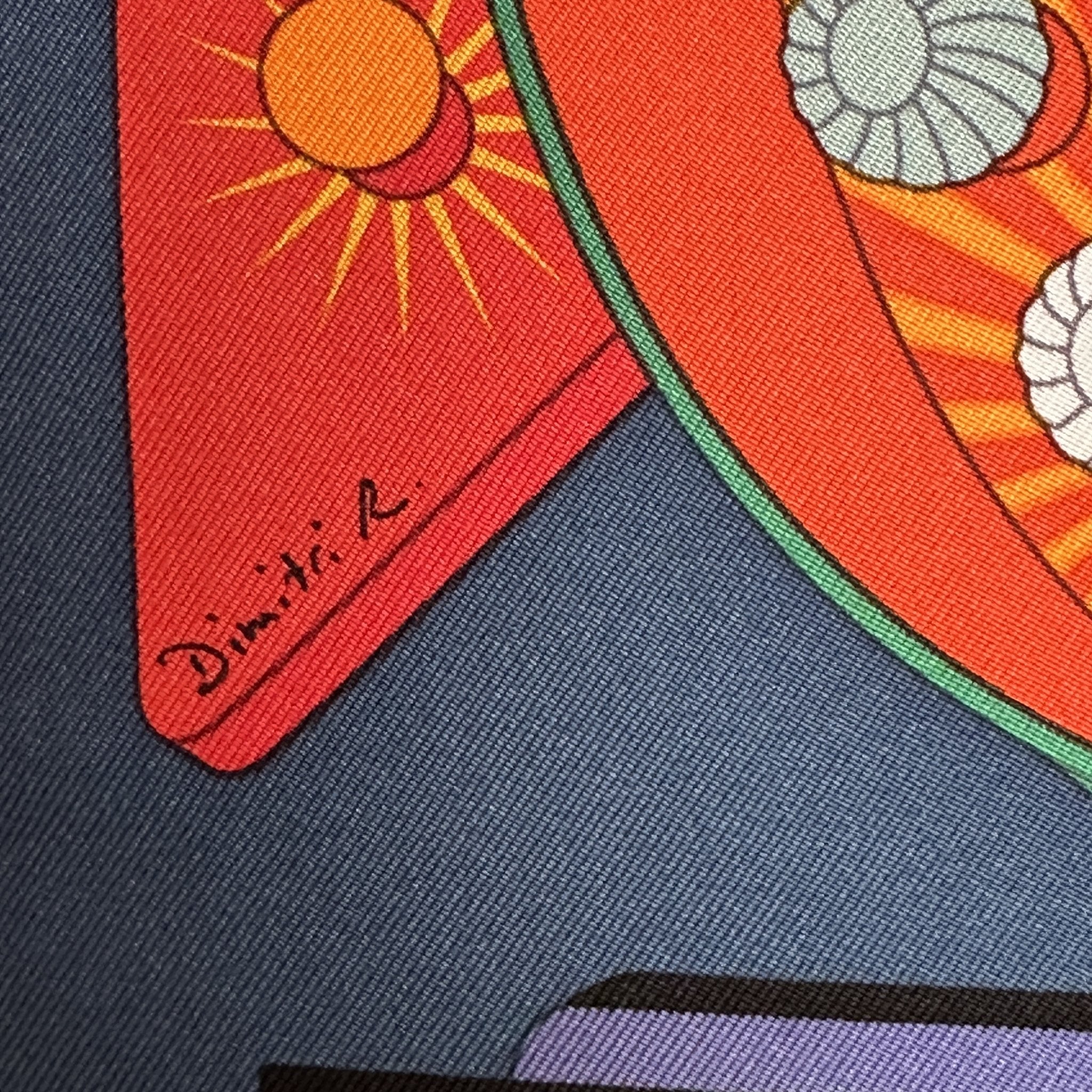 signature du designer du foulard dimitri rybaltchenko