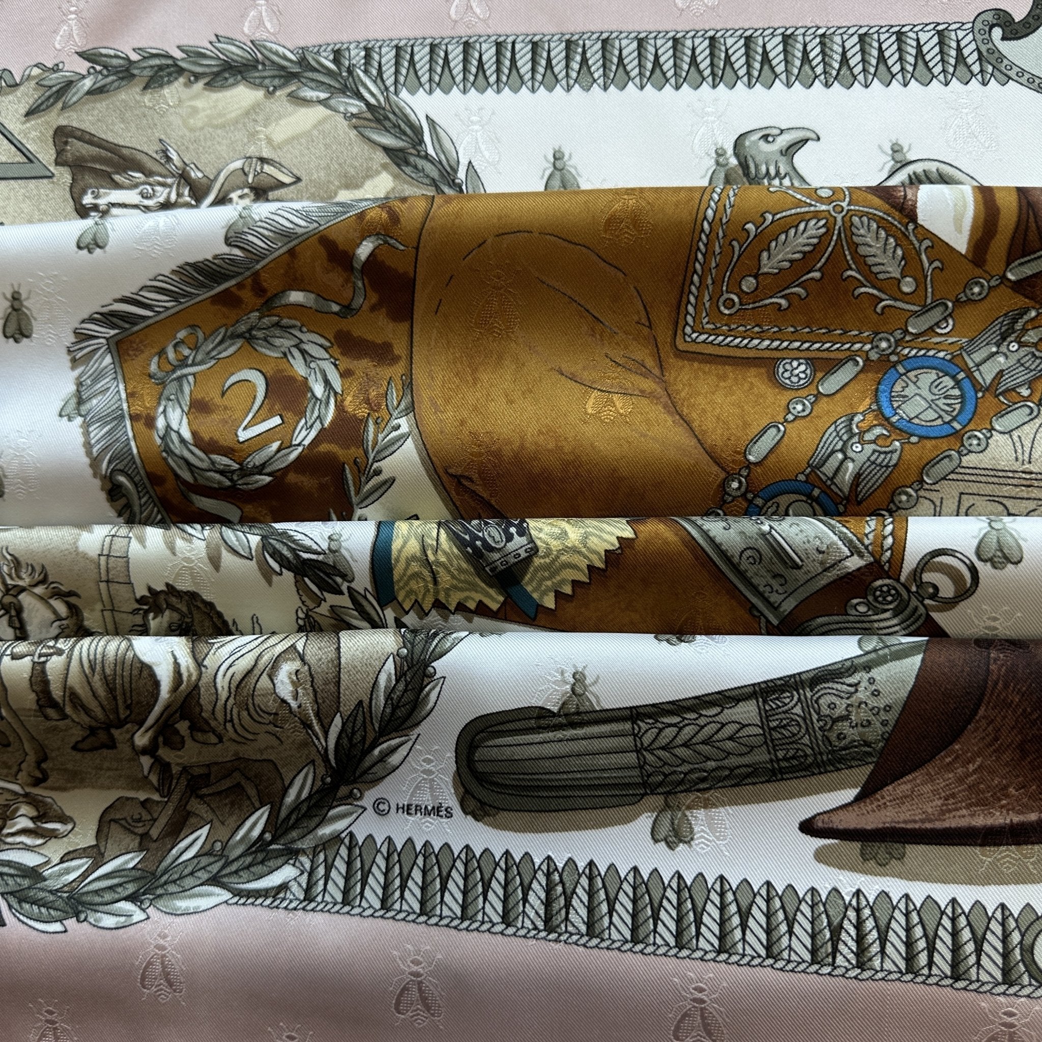 Napoléon -FOULARD HERMES 90 CM