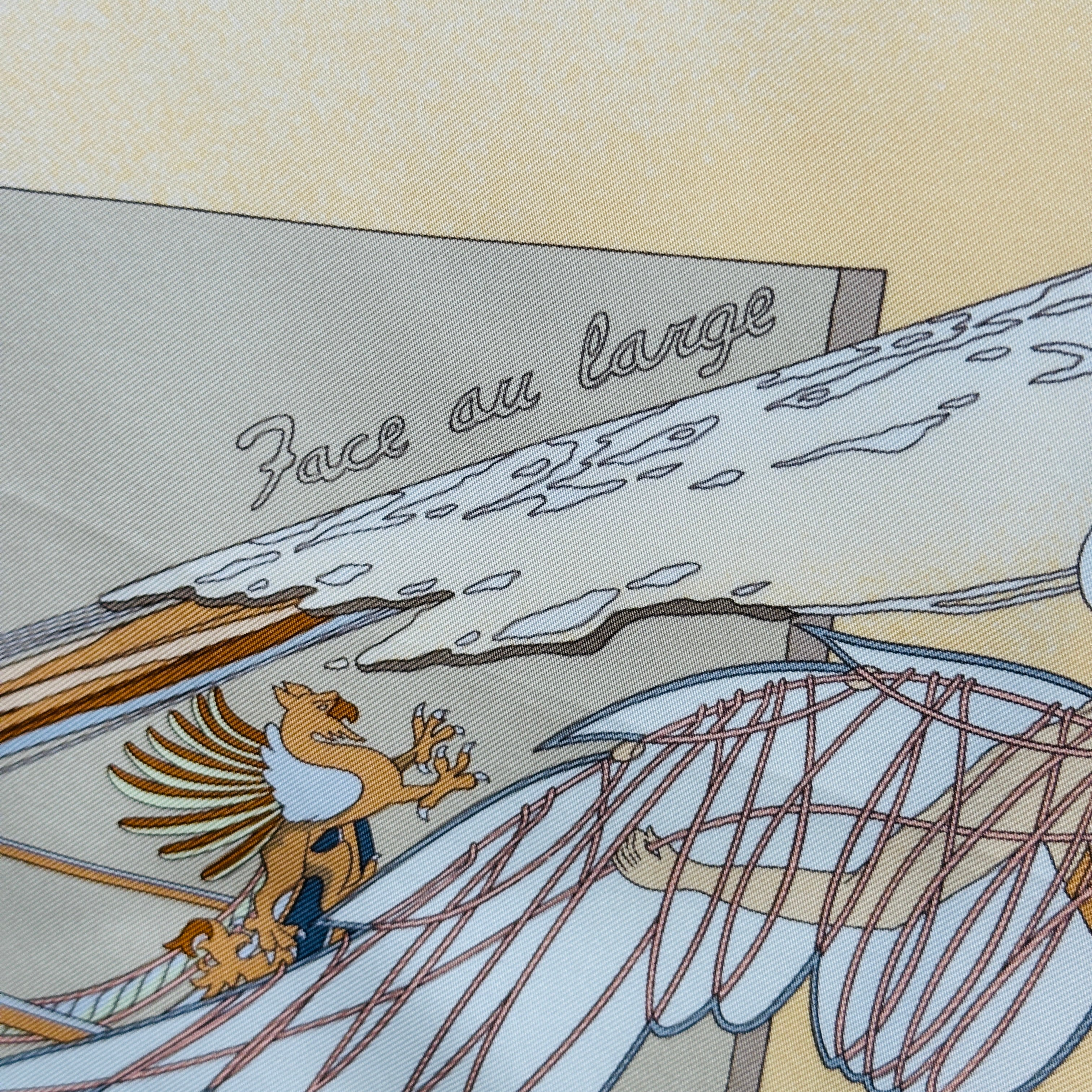 Face au large - FOULARD HERMES 90CM