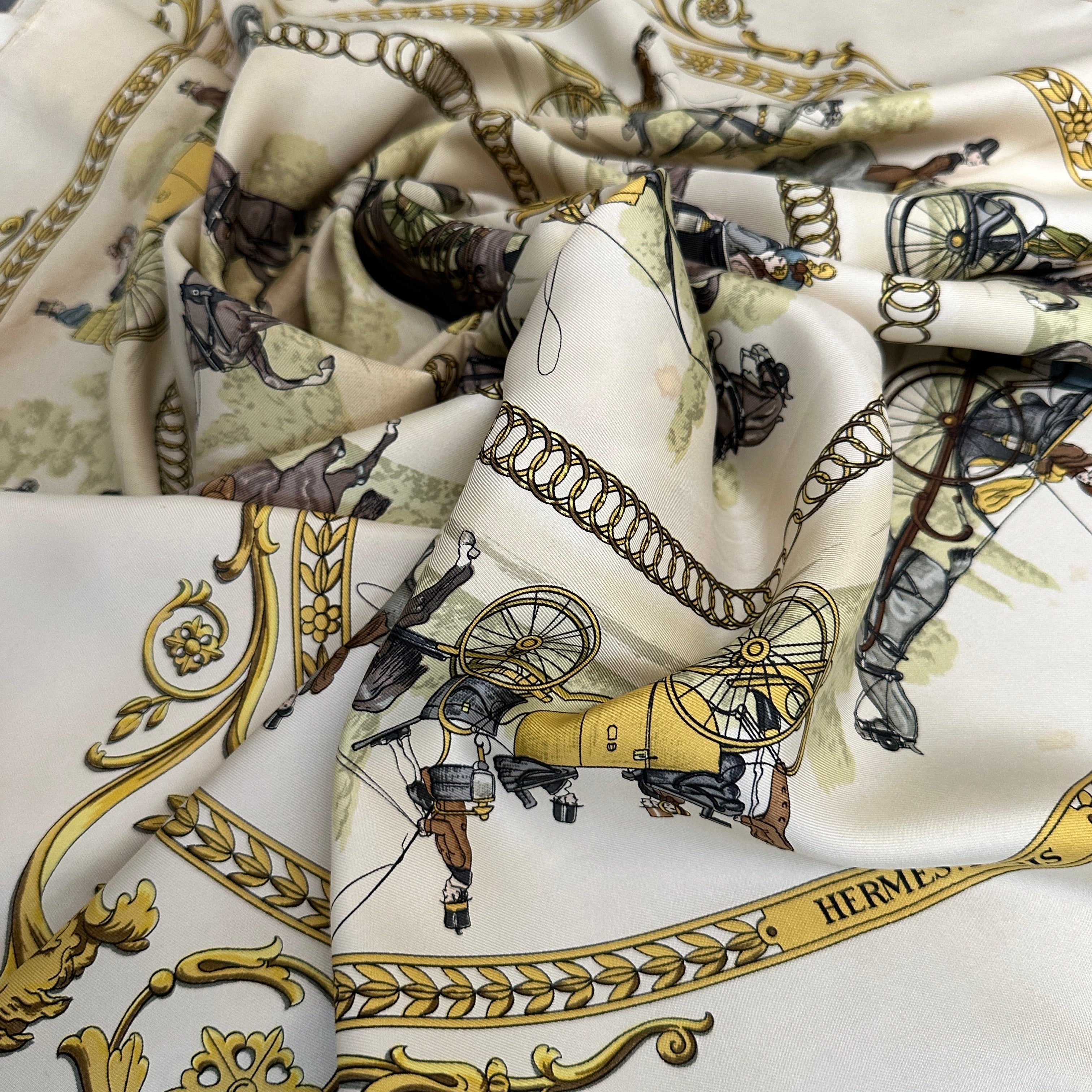 La promenade de longchamp - FOULARD HERMES 90 CM