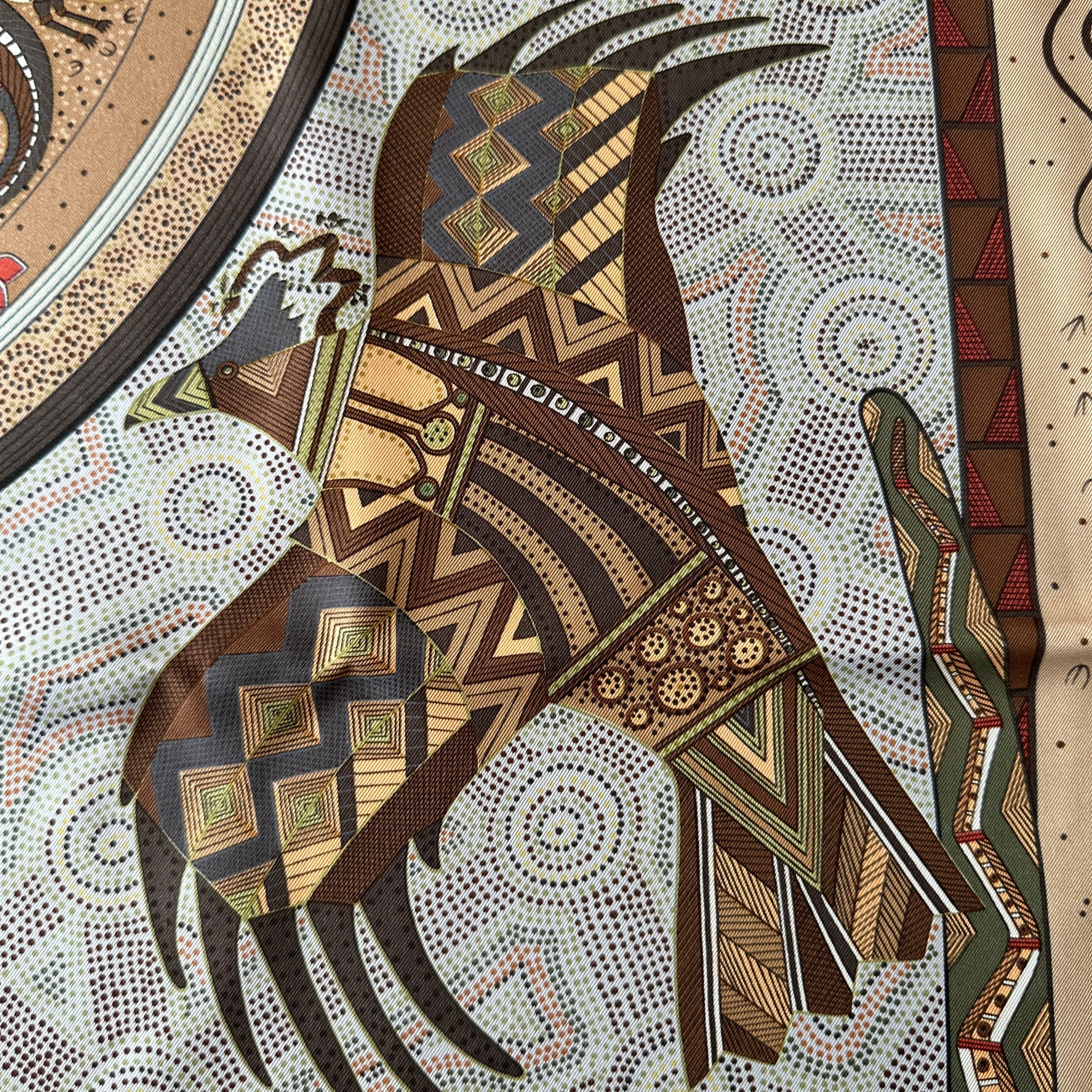 Rêve d'Australie - FOULARD HERMES 90CM