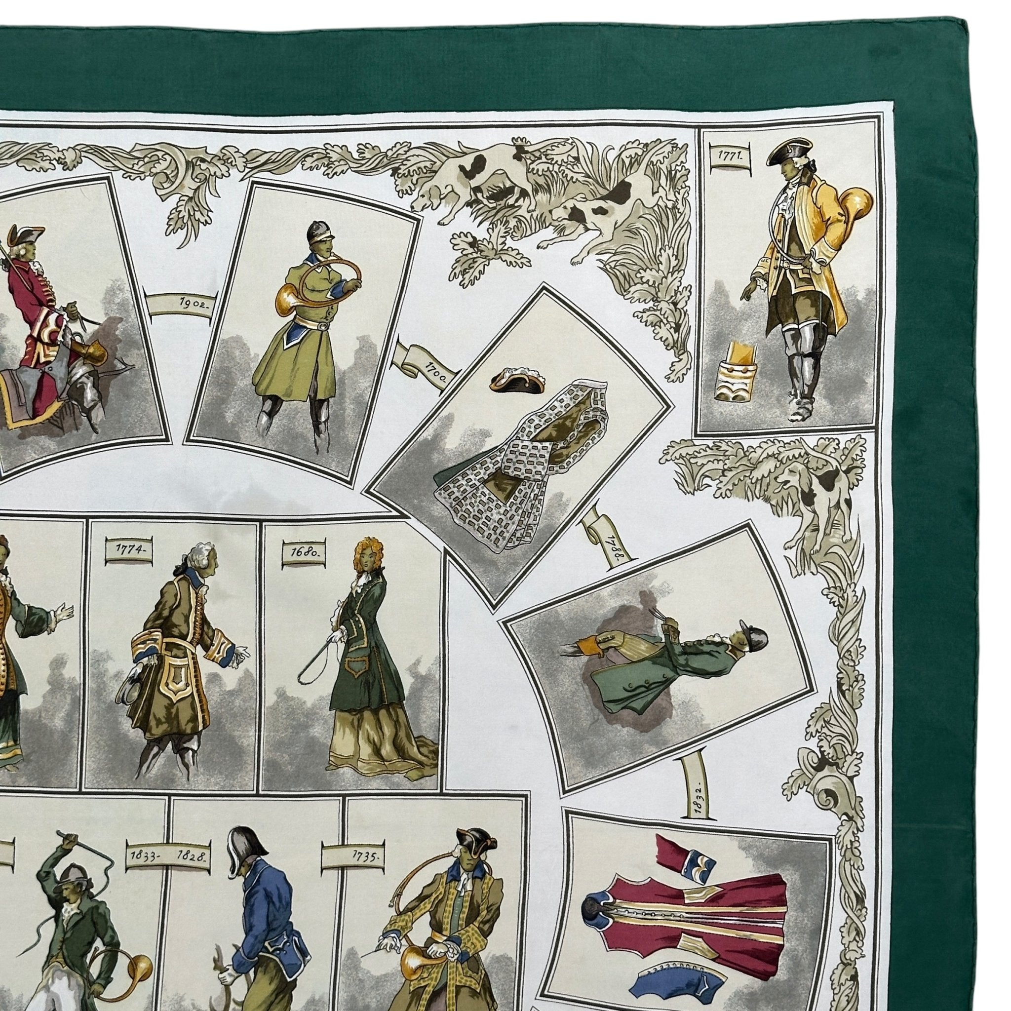 plusieurs tenues de chasse a travers les siecles