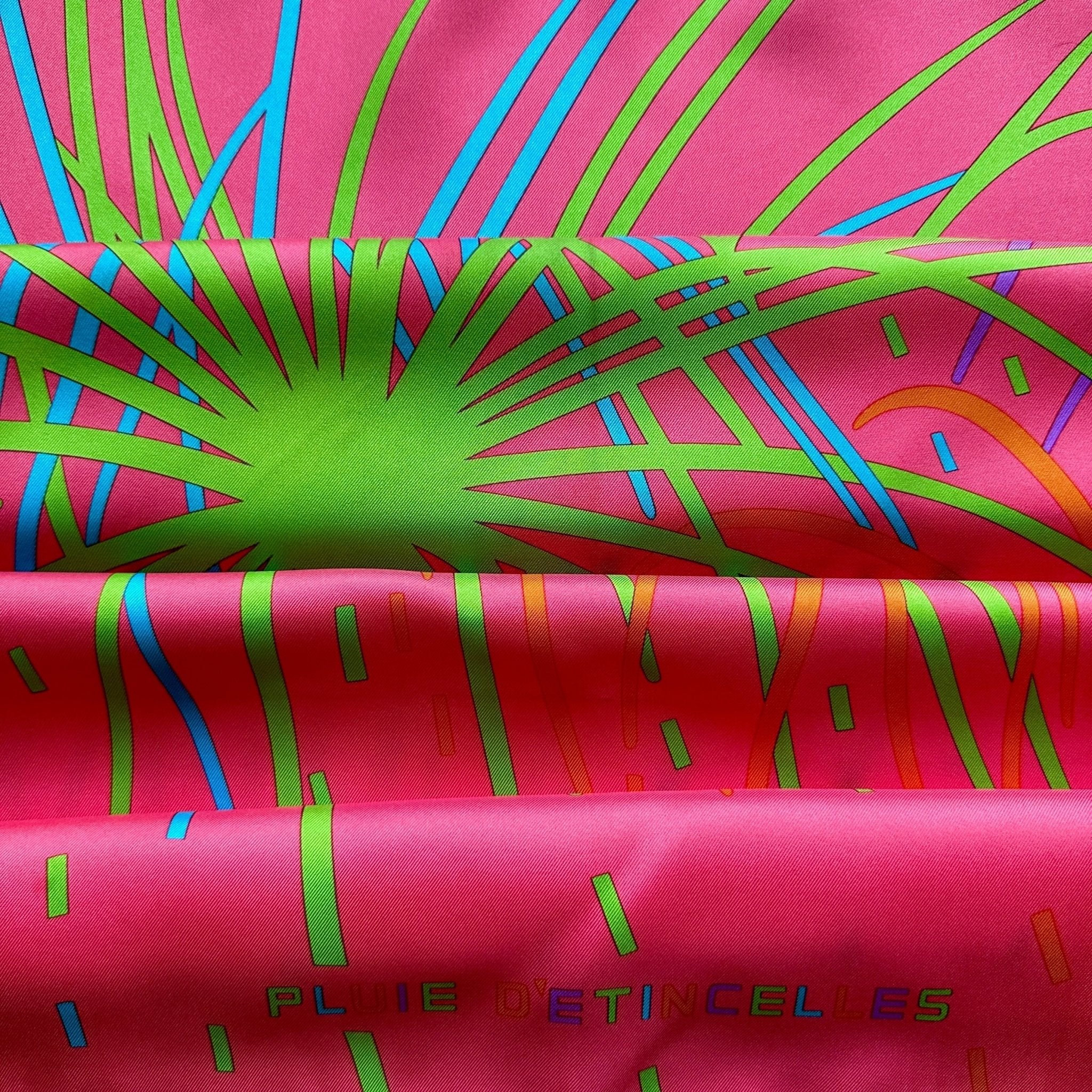 Pluie d'étincelles - FOULARD HERMES 90