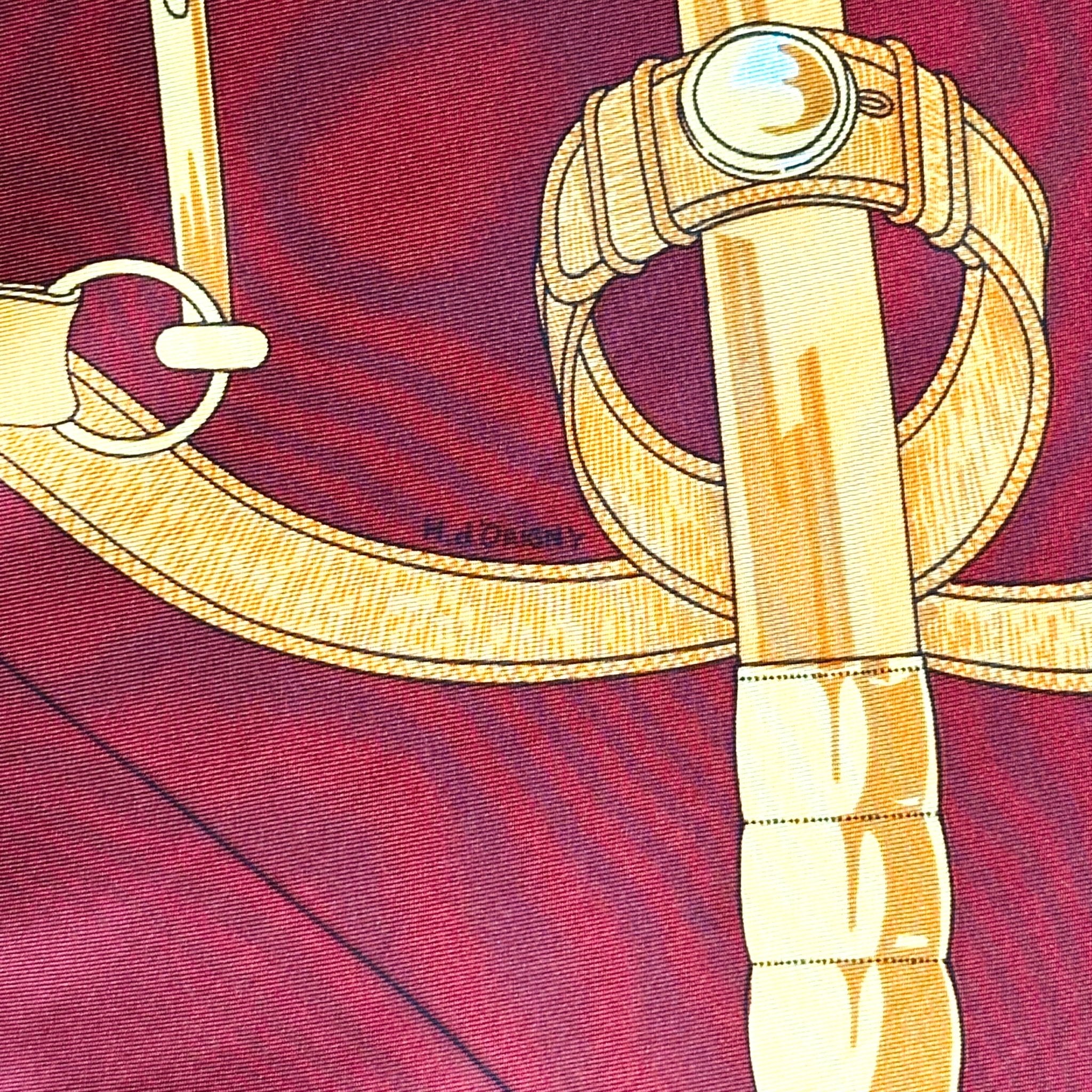 zoom sur la signature du dessinateur Henri d'Origny