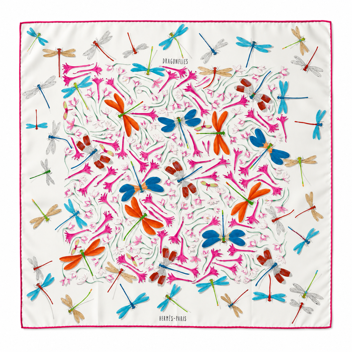 Carré Hermès 70 cm – Dragonflies – Leigh P. Cooke (2016)
