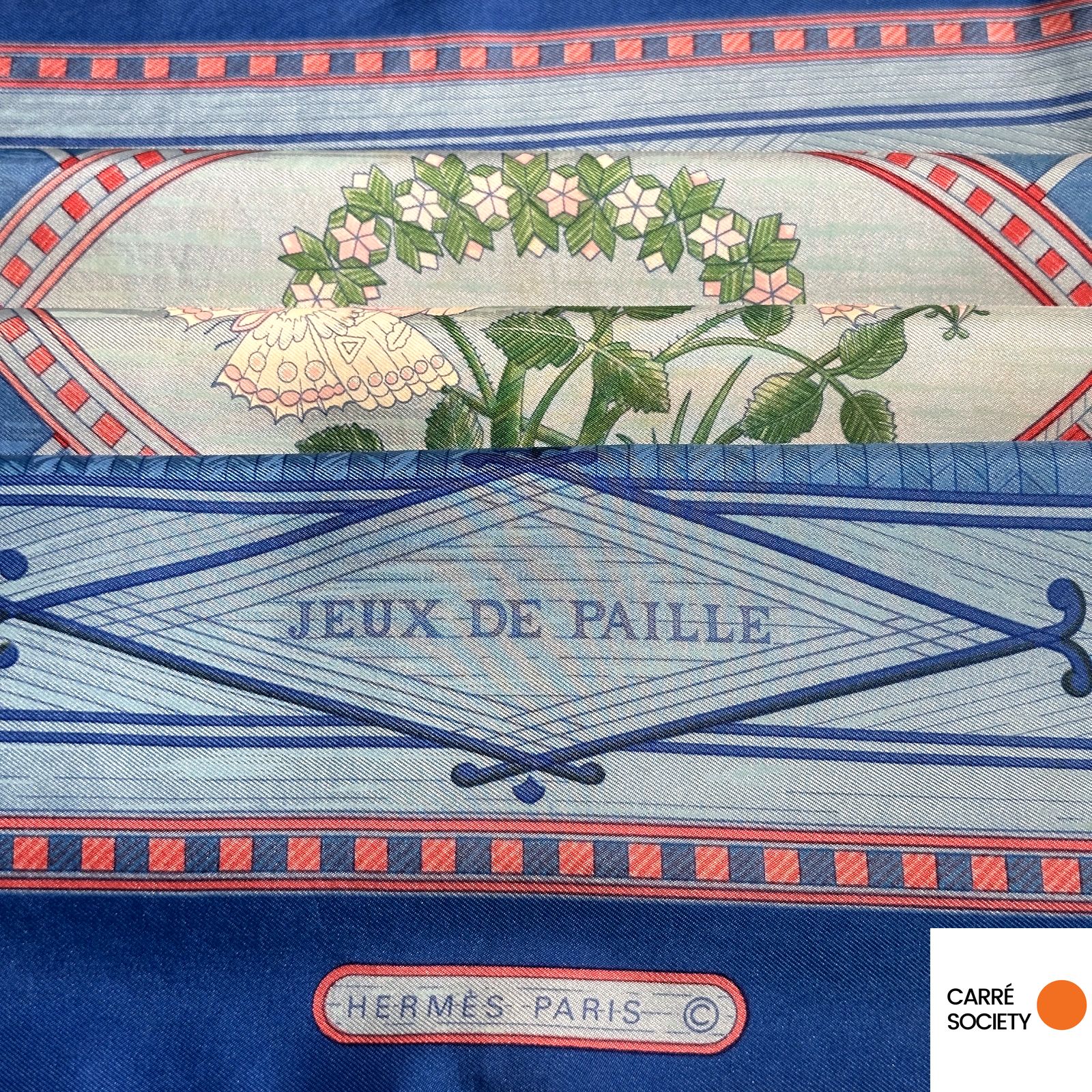 HERMES エルメス スカーフ JEUX DE PAILLE HERMES エルメス スカーフ JEUX DE PAILLE Jeux de Paille Hermes