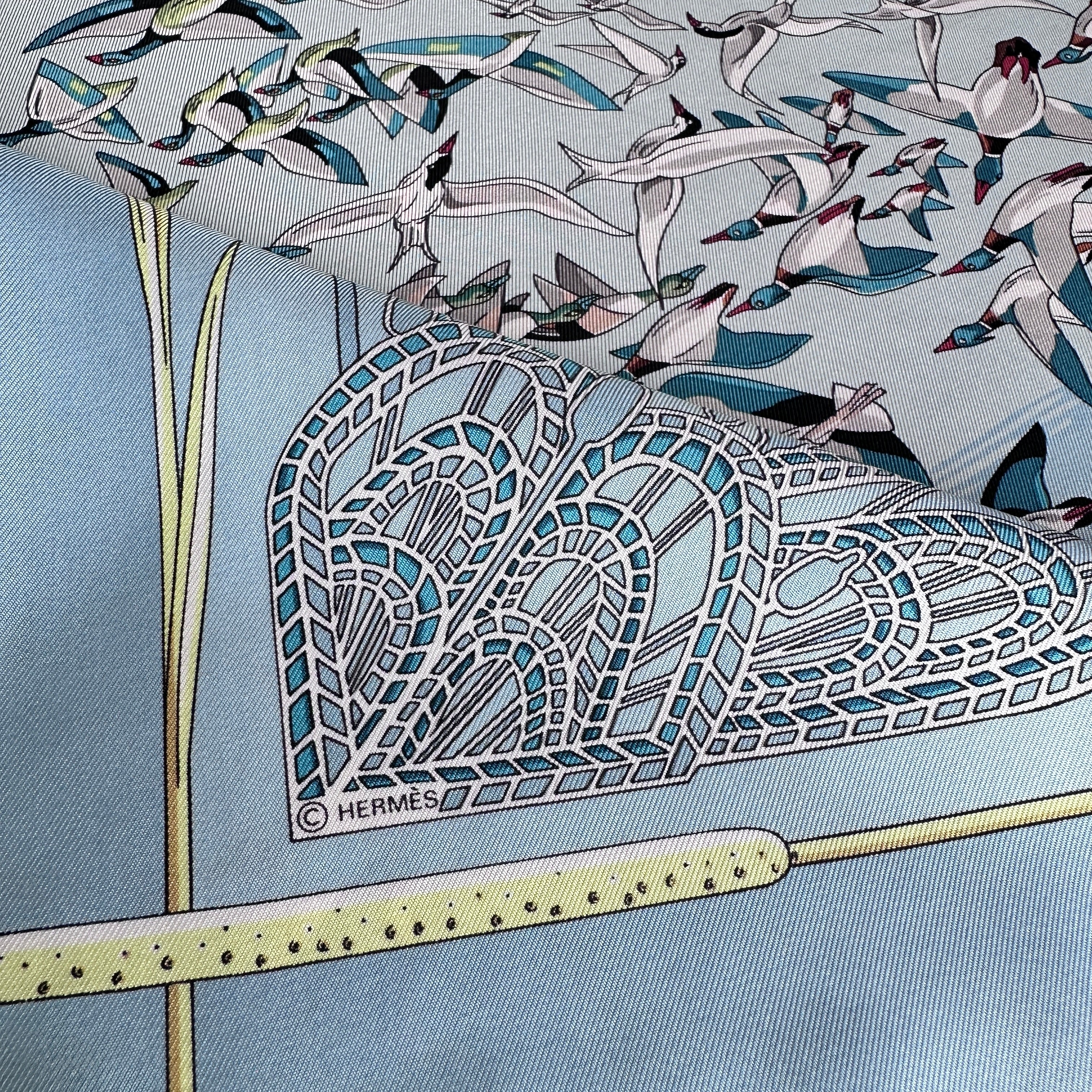 zoom sur le logo de copyright Hermès 