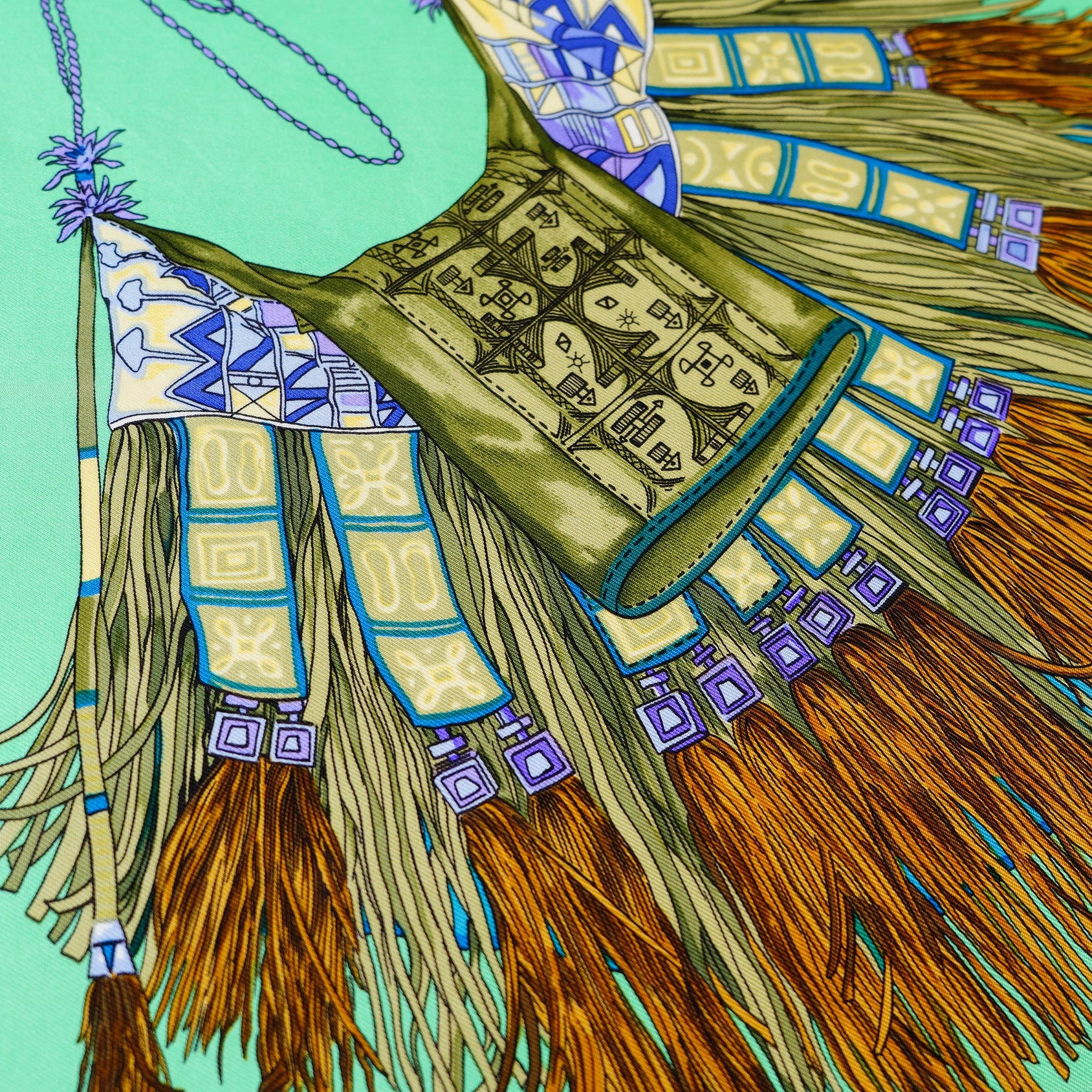 Carré Hermès - Cuirs du désert - Françoise de la Perrière