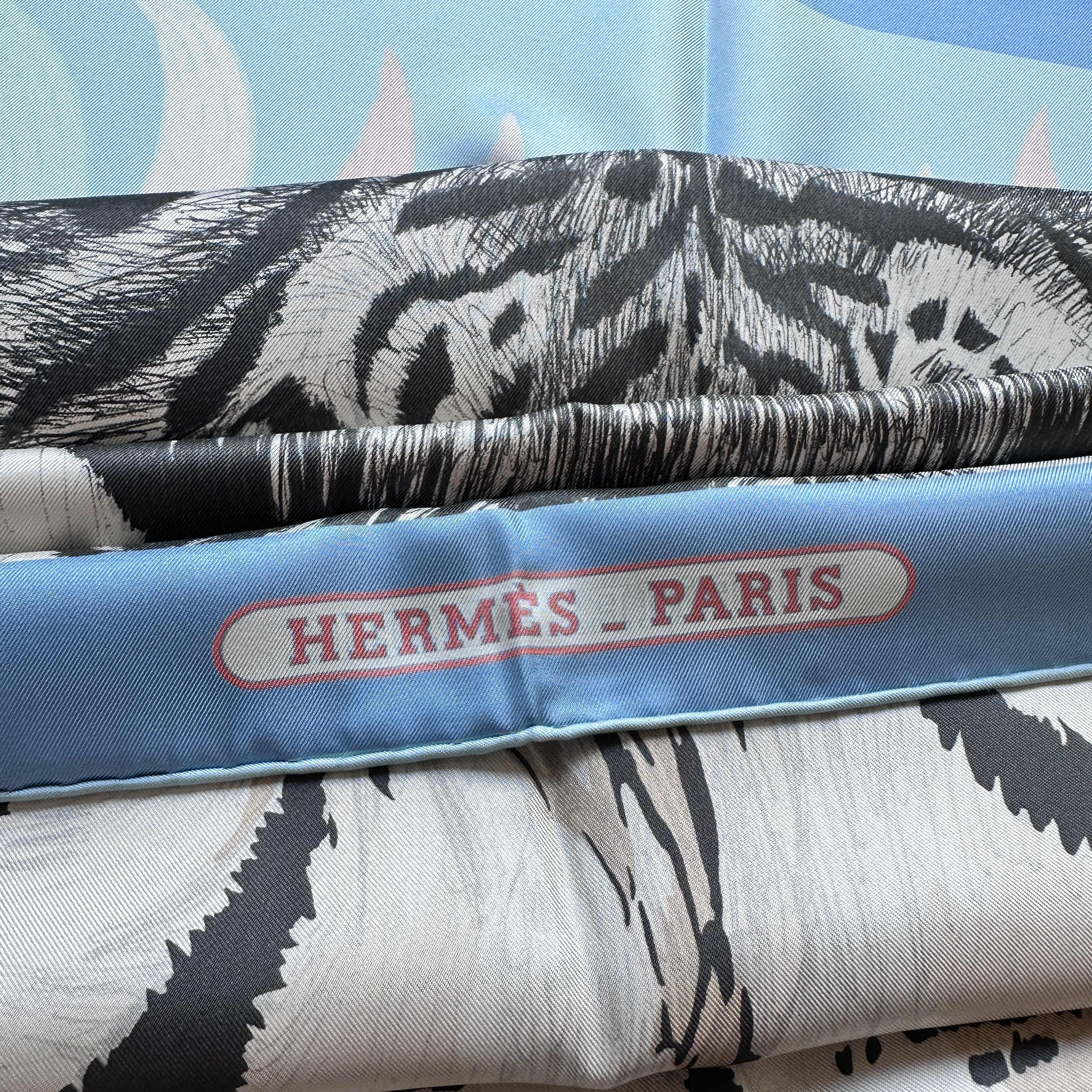 Foulard Hermès Double Face – Tigre Royal – Christine Vauzelles (2022)
