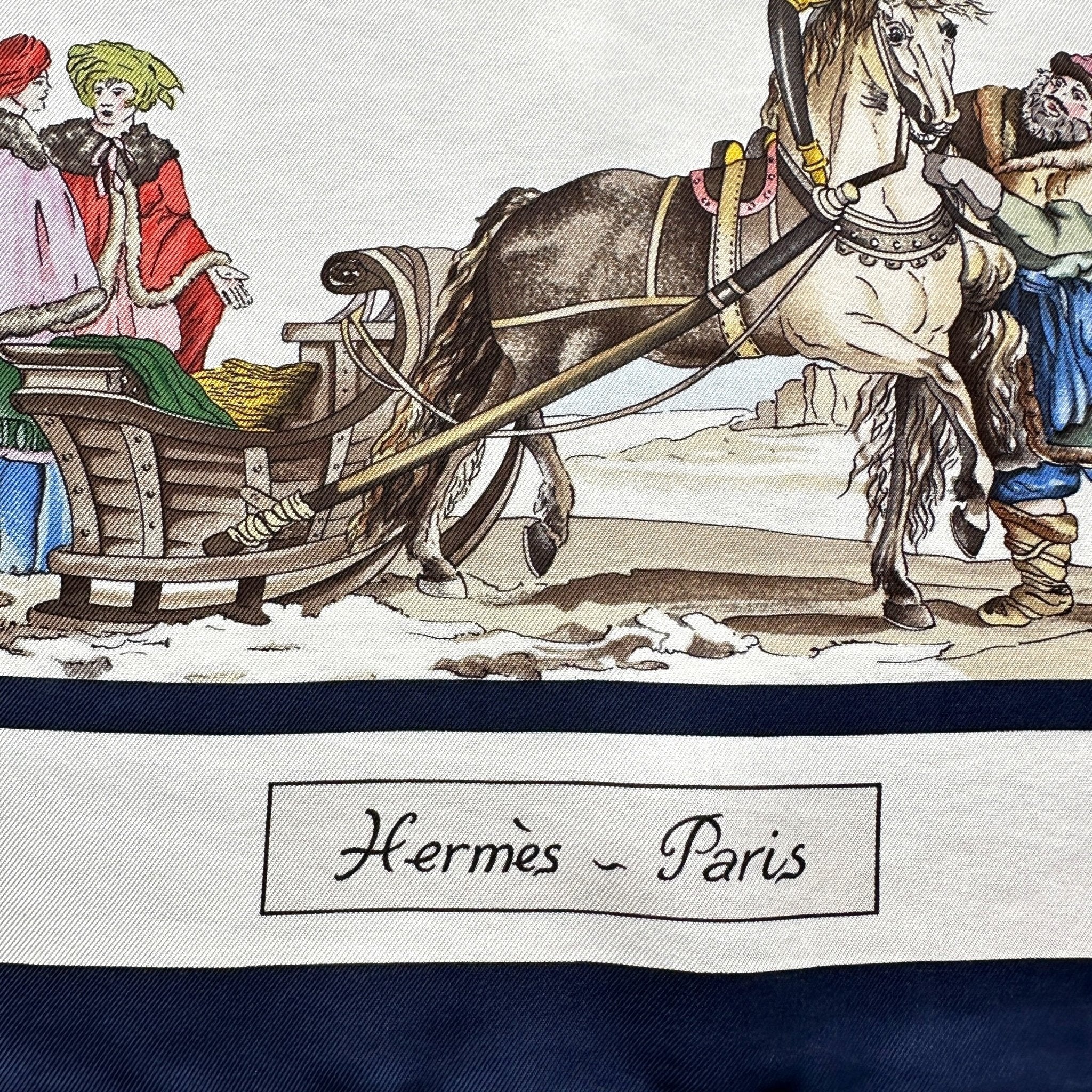 Hermès scarf, Travels in Russia – Loïc Dubigeon 1983